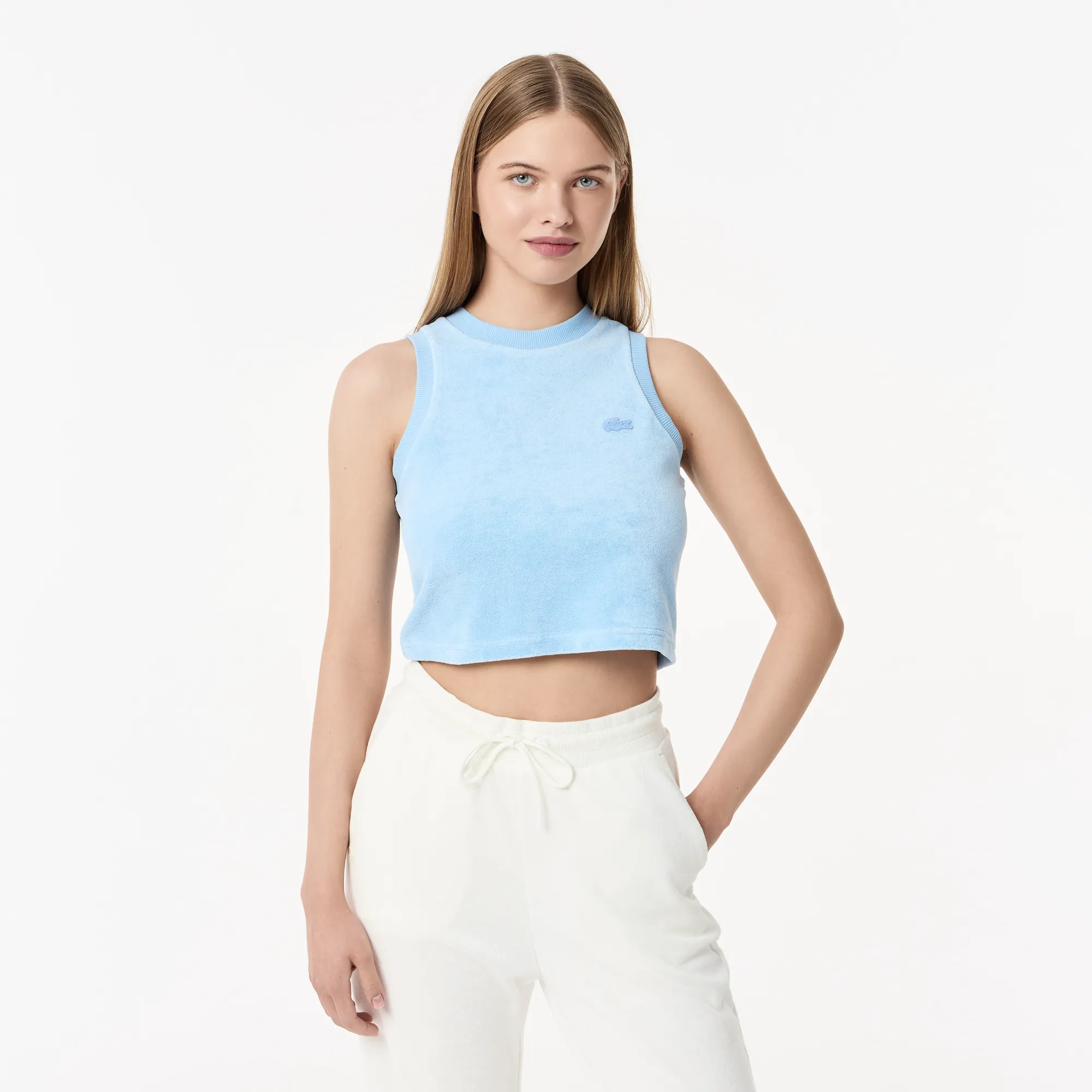 Женский топ Lacoste, голубой, арт. TF0505