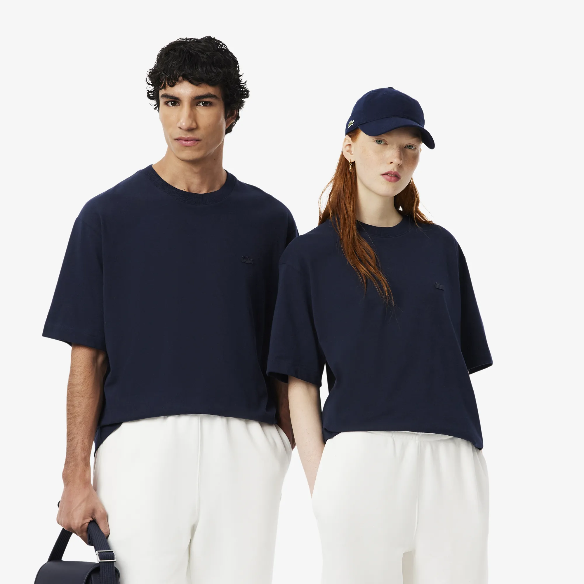 Мужская футболка Lacoste Loose Fit из органического хлопка, синий, арт. TH7744