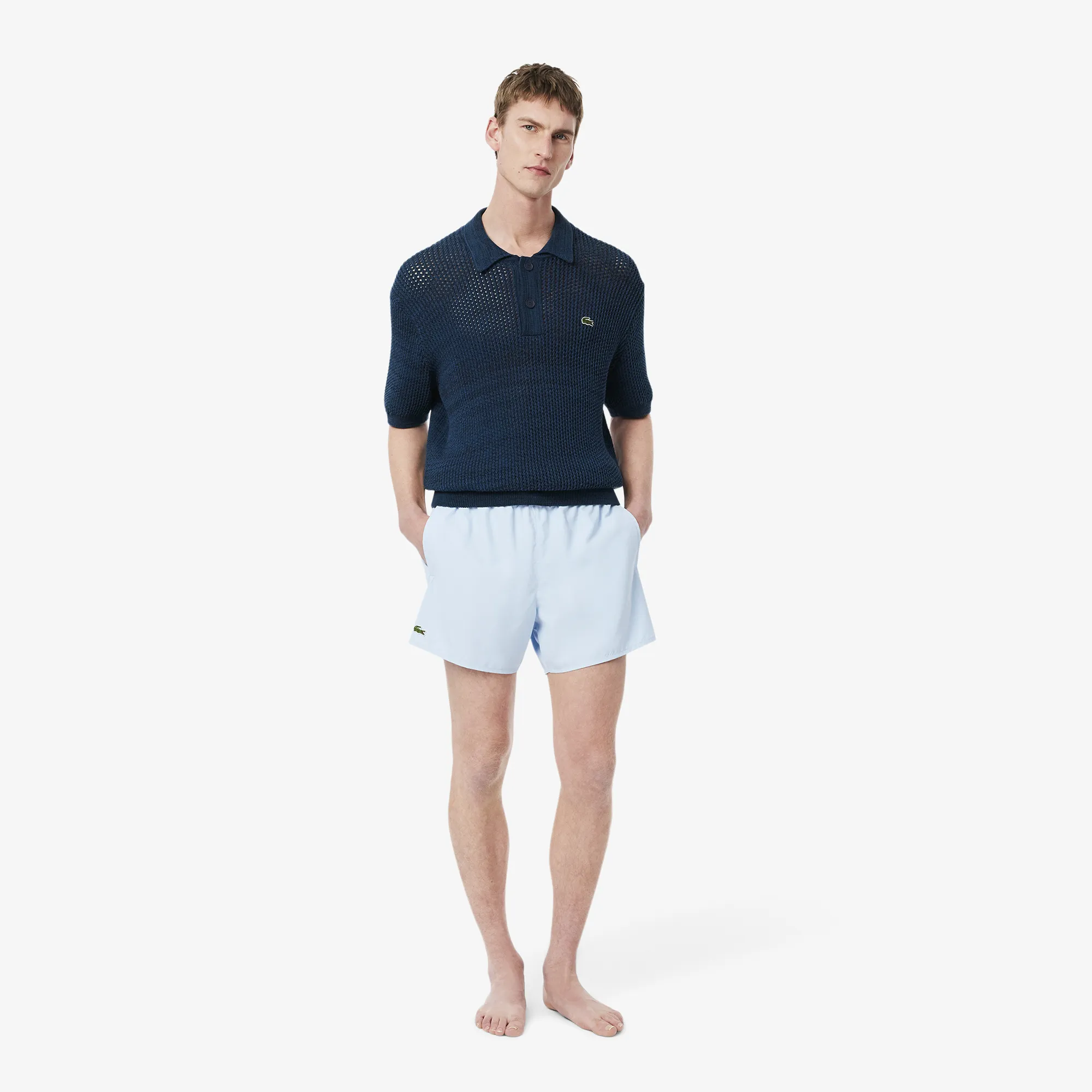 Мужские купальные шорты Lacoste, голубой, арт. MH6270