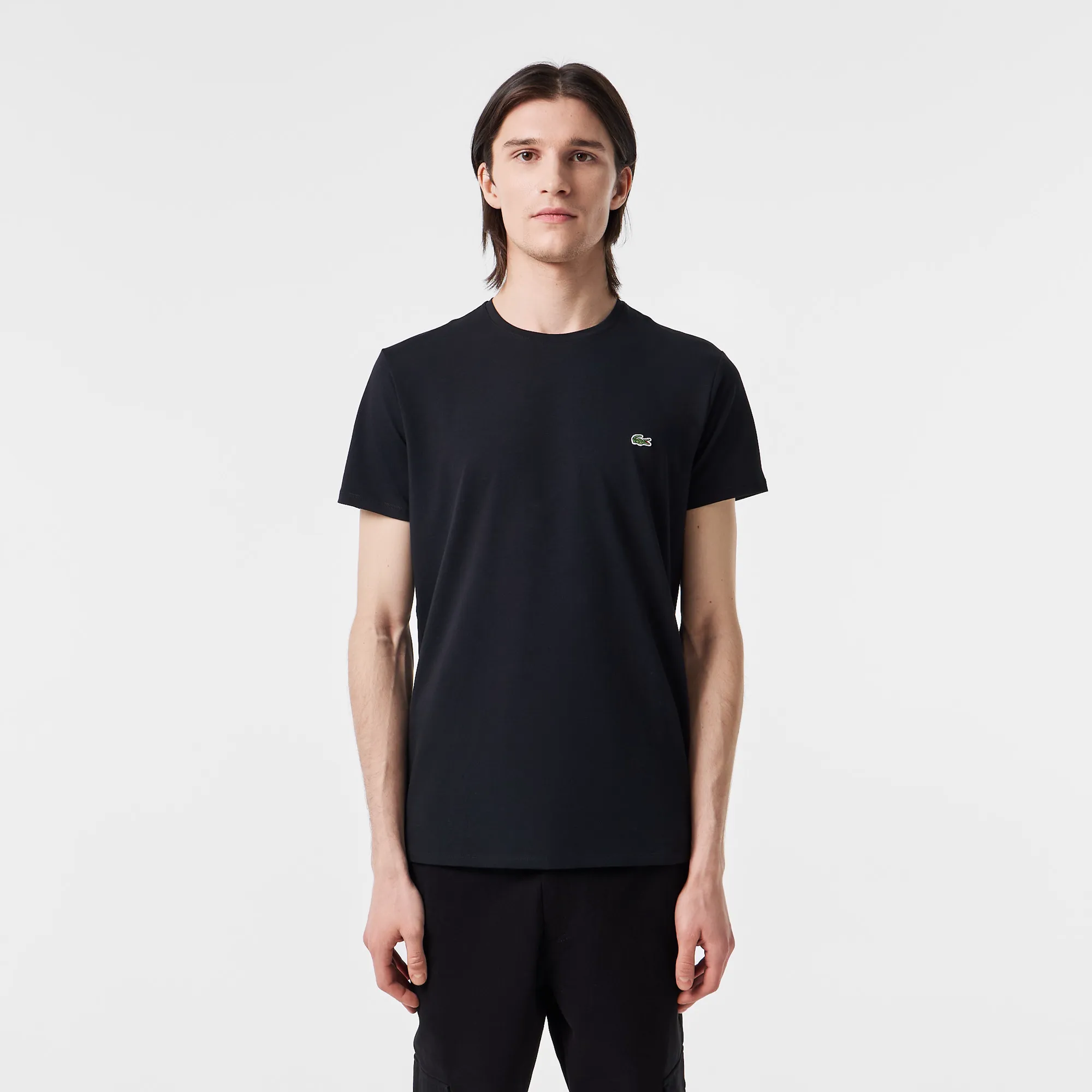 Мужская футболка Lacoste Slim Fit, черный, арт. TH0998