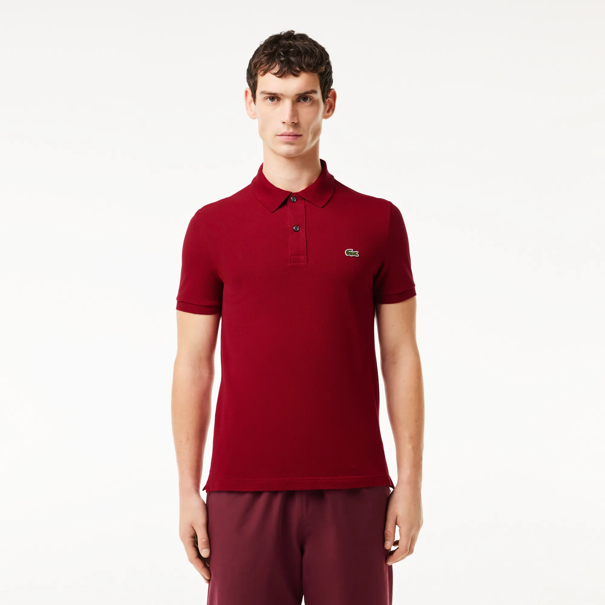 Мужское поло Lacoste L.12.12 Slim Fit, красный, арт. PH4012