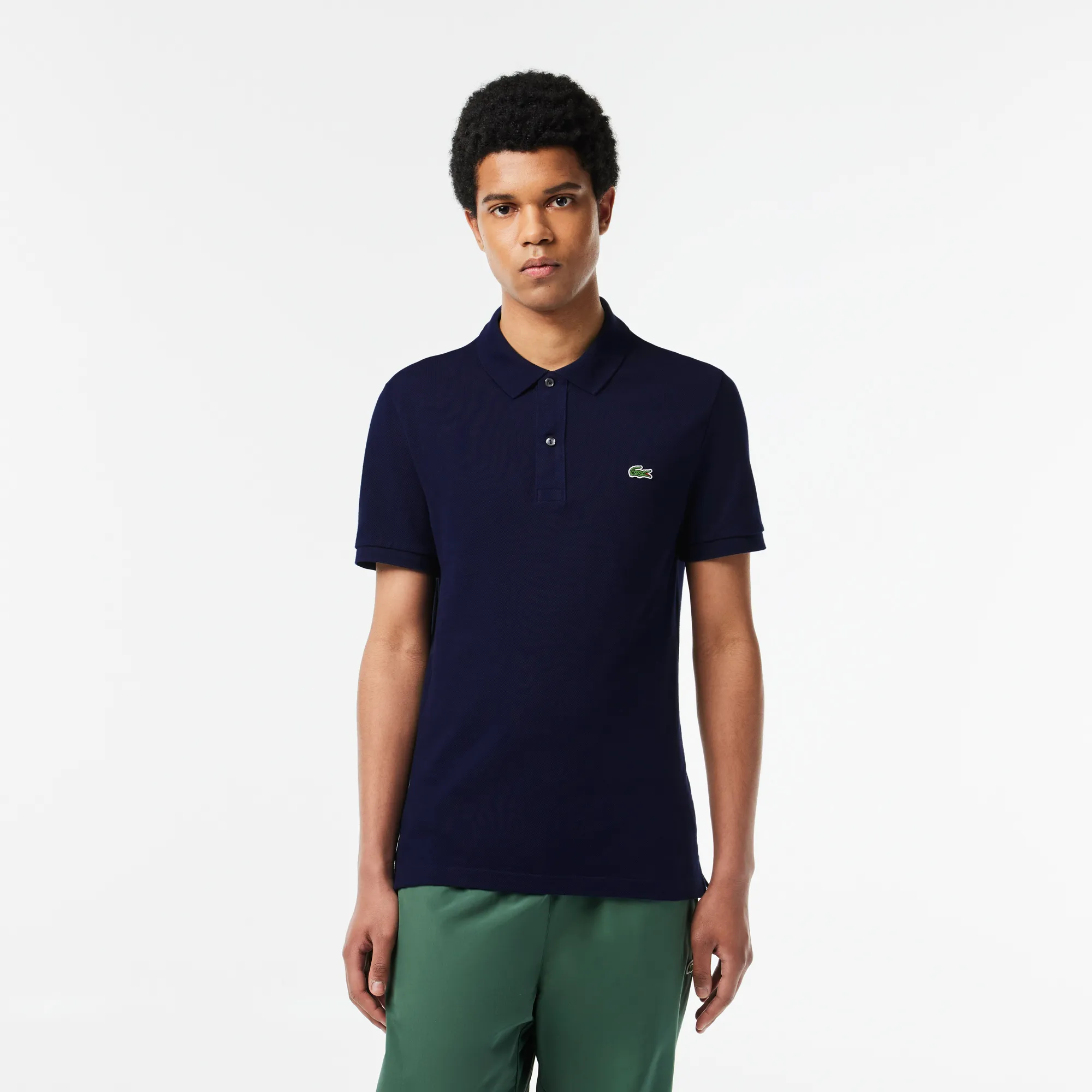 Мужское поло Lacoste L.12.12 Slim Fit, синий, арт. PH4012
