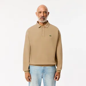 Мужская толстовка-поло Lacoste Loose Fit, бежевый, арт. SH2821