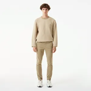 Мужские брюки-чинос Lacoste из эластичного хлопка, бежевый, арт. HH3463
