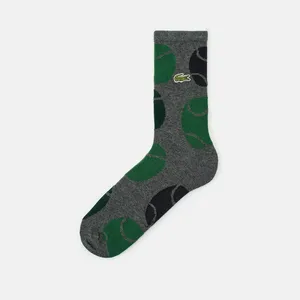 Трикотажные высокие носки Lacoste Unisex, серый, арт. RA2536