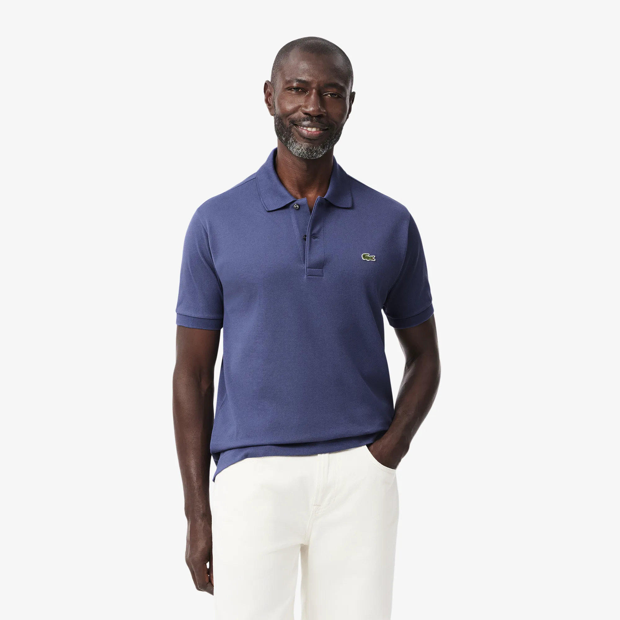 Мужское поло Lacoste Classic Fit, синий, арт. L1212