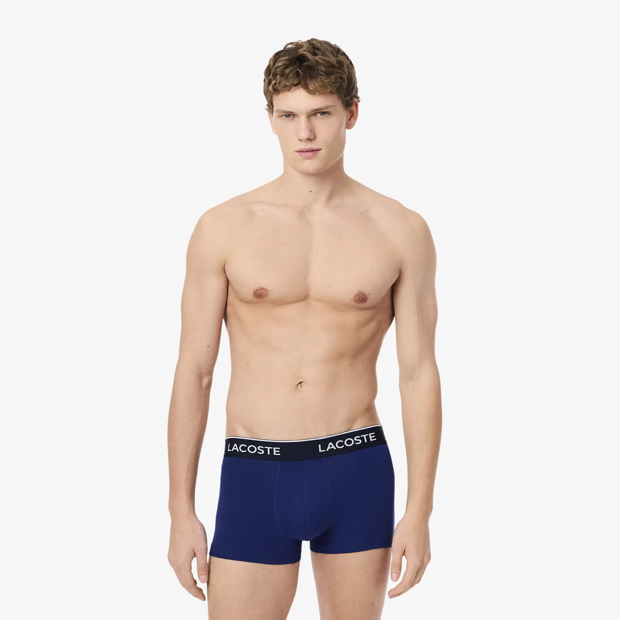 Мужское хлопковое нижнее бельё Lacoste, синий, арт. 5H1300