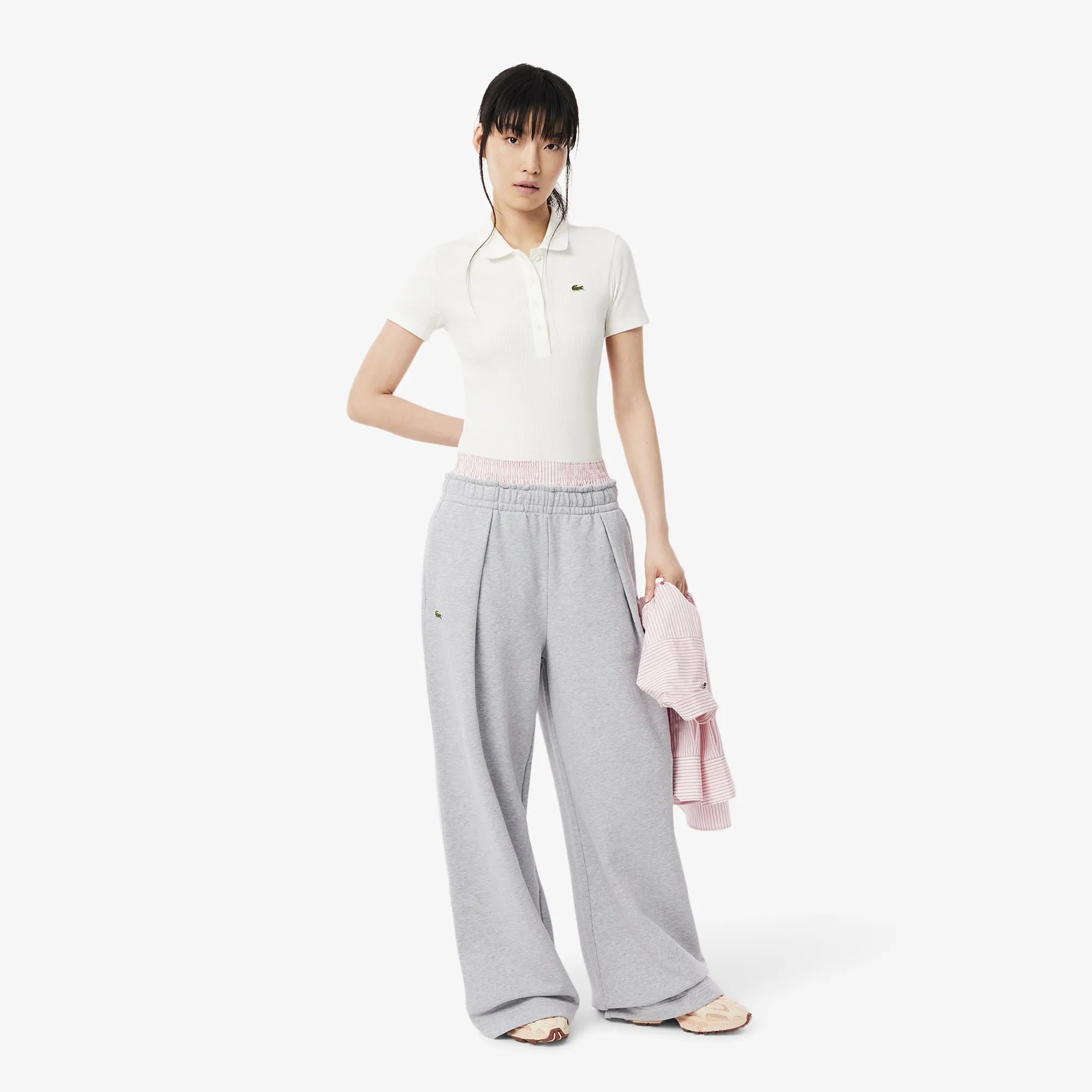 Женские спортивные брюки Lacoste из органического хлопка, серый, арт. XF0114
