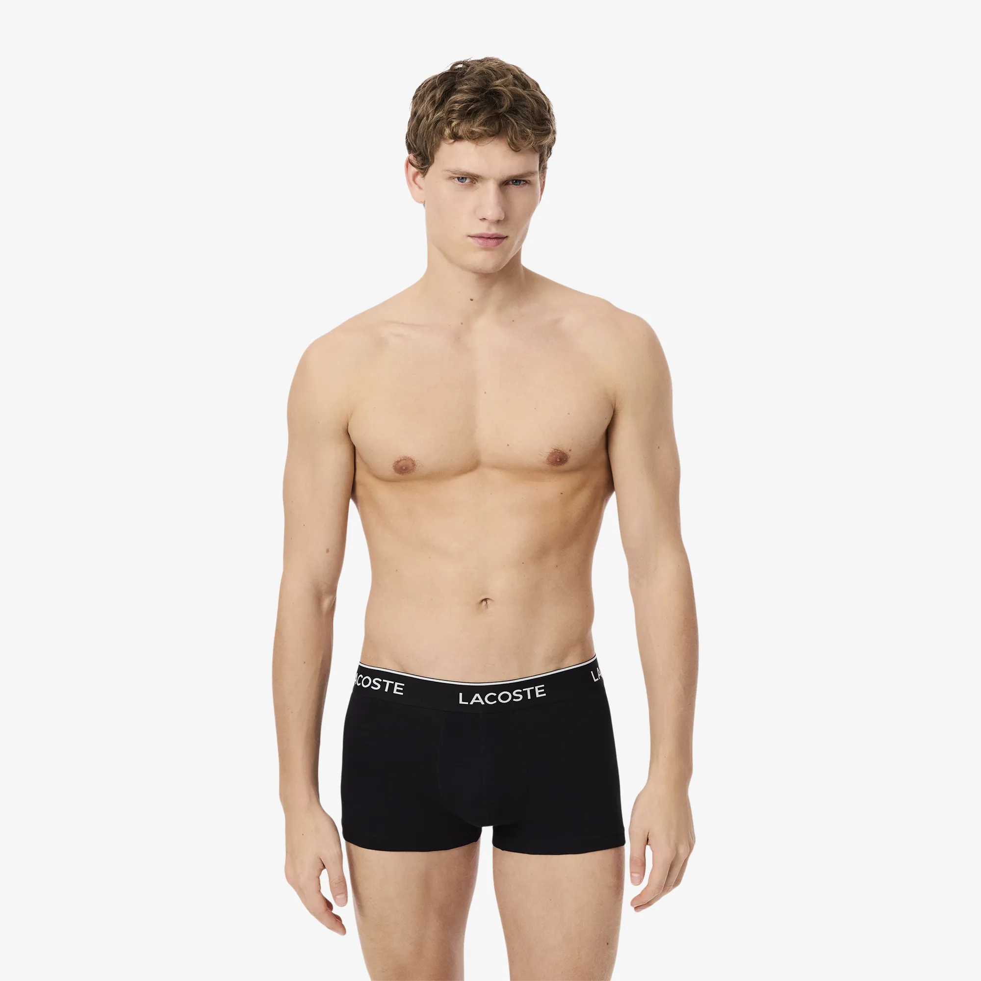 Мужское хлопковое нижнее бельё Lacoste, черный, арт. 5H1300