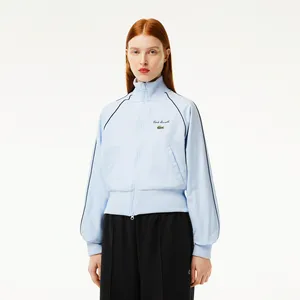 Женская короткая спортивная куртка Lacoste Relaxed Fit, голубой, арт. BF6909