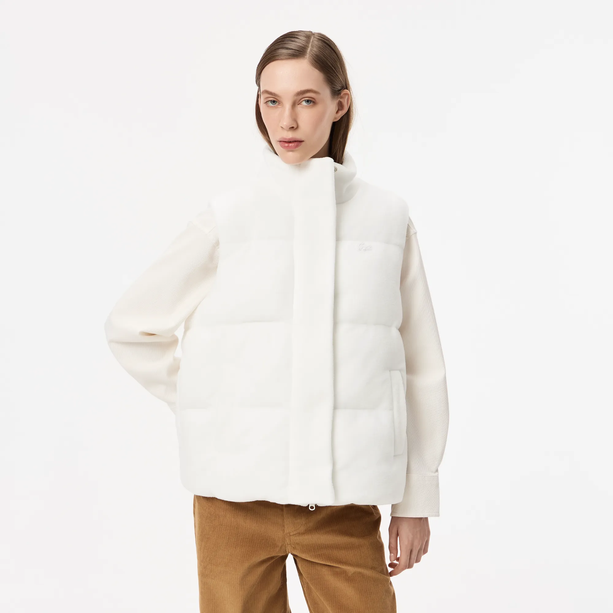 Женская куртка Lacoste, белый, арт. BF2629