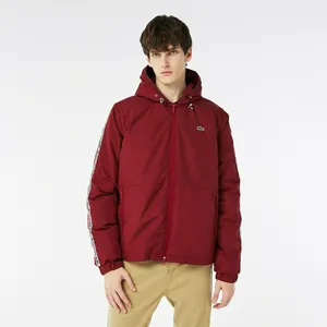 Мужская влагоотталкивающая куртка Lacoste с капюшоном, красный, арт. BH2338R