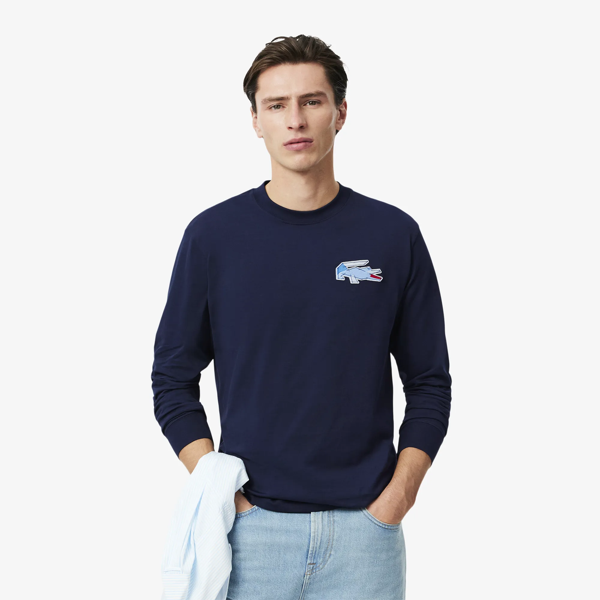 Мужская футболка Lacoste, синий, арт. TH3586