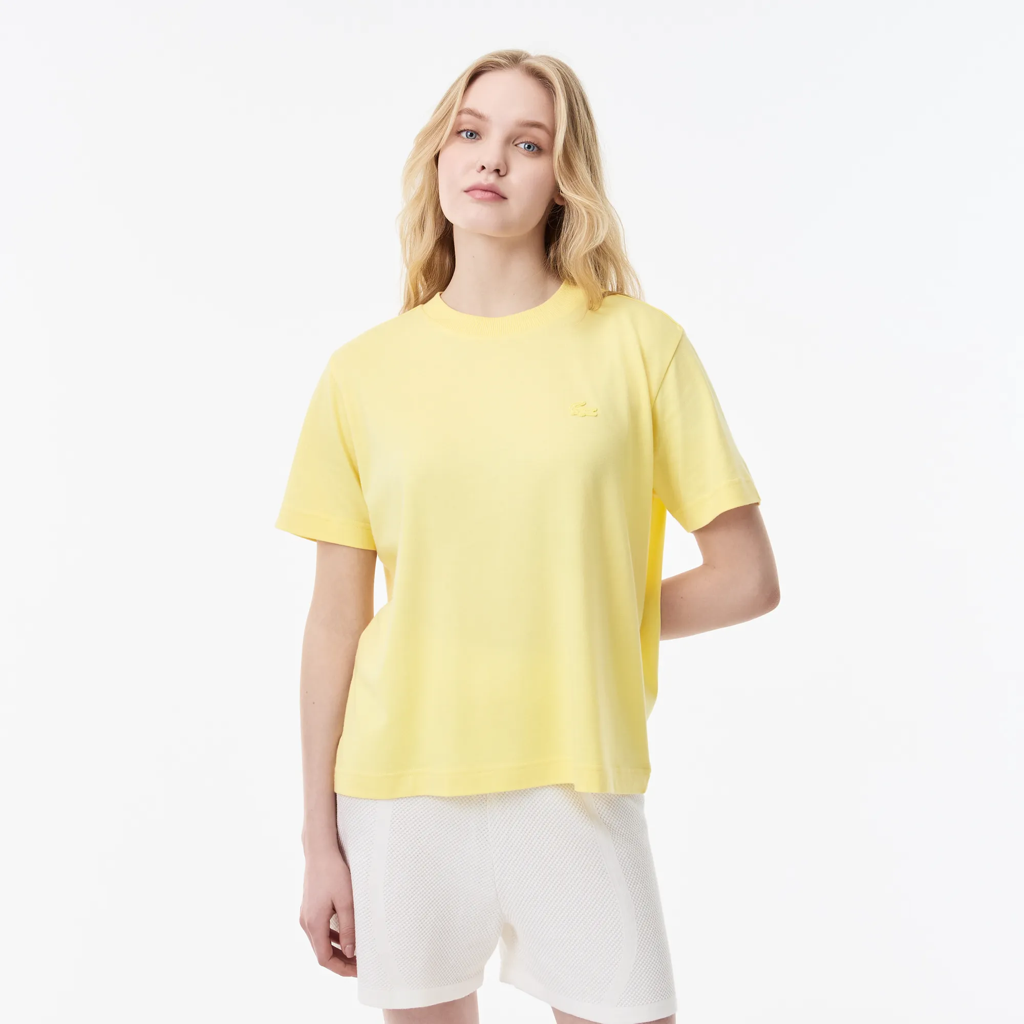 Женская футболка Lacoste, желтый, арт. TF0503