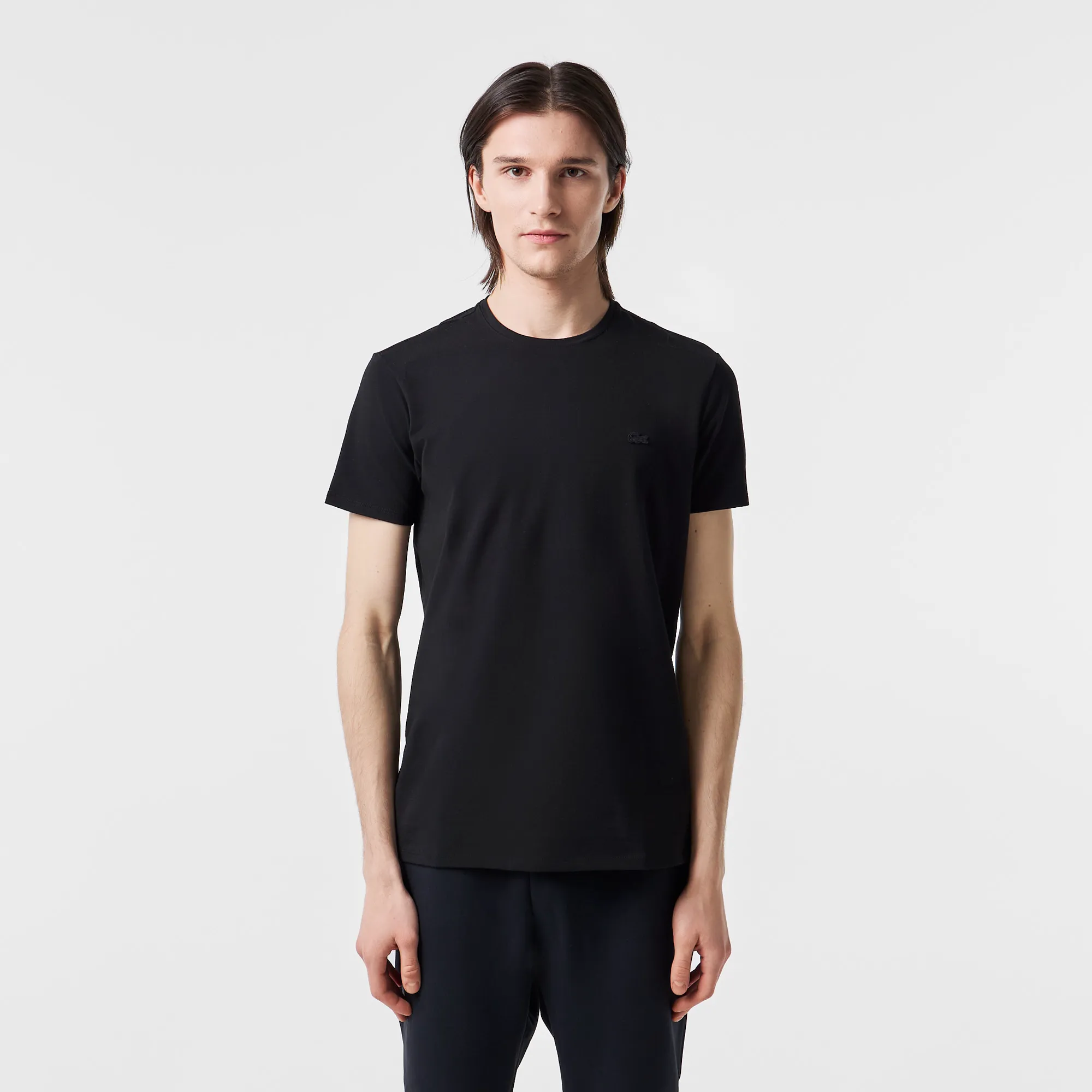 Мужская футболка Lacoste Slim Fit, черный, арт. TH0998