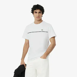 Мужская футболка Lacoste из хлопка, белый, арт. TH9842