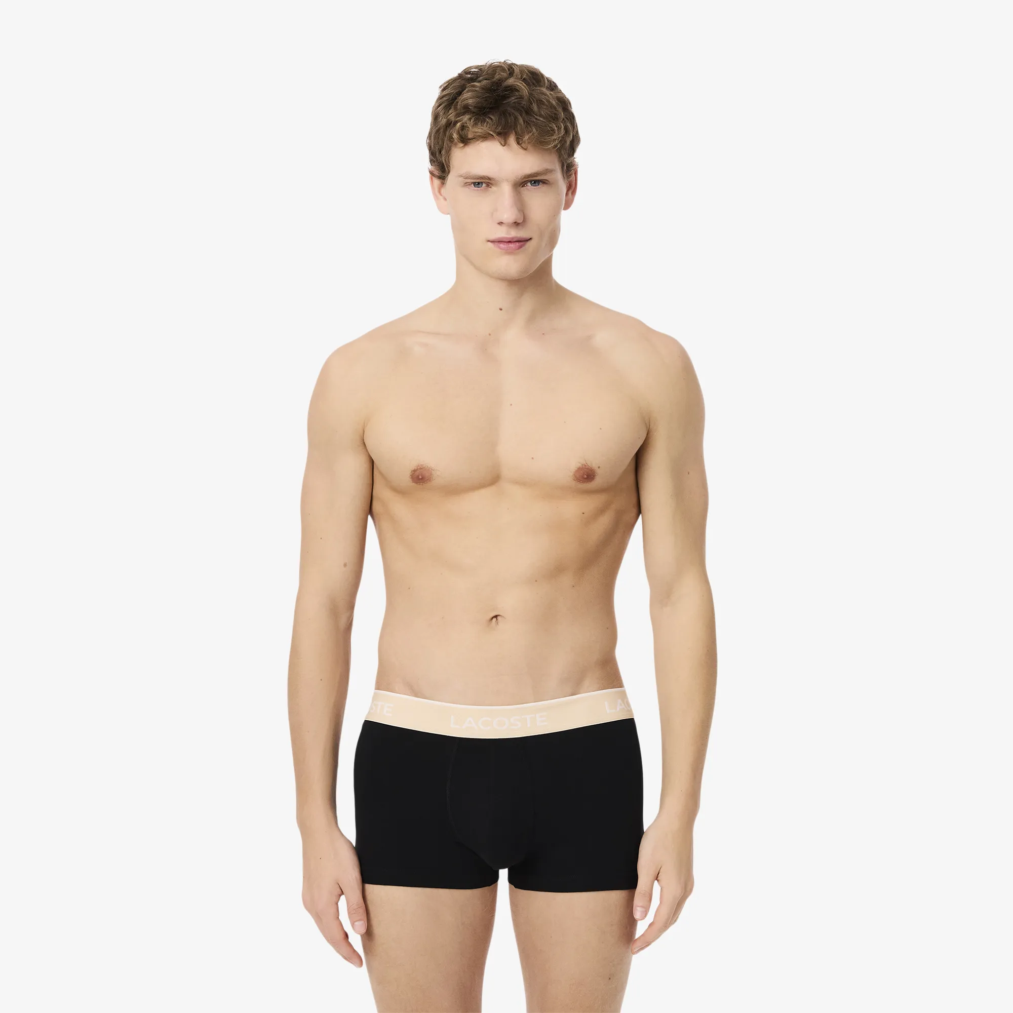 Мужское нижнее бельё Lacoste из хлопка, черный, арт. 5H1297