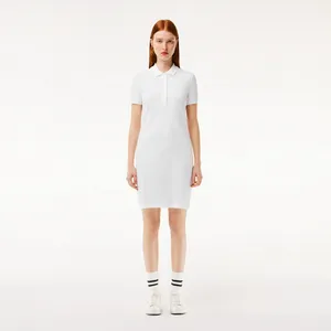 Женское платье-поло Lacoste Slim Fit, белый, арт. EF5473