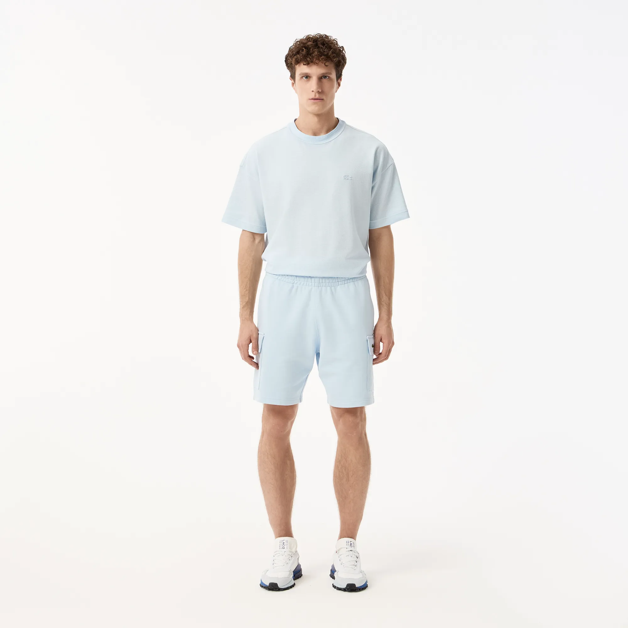 Мужские шорты Lacoste из органического хлопка, голубой, арт. GH9743