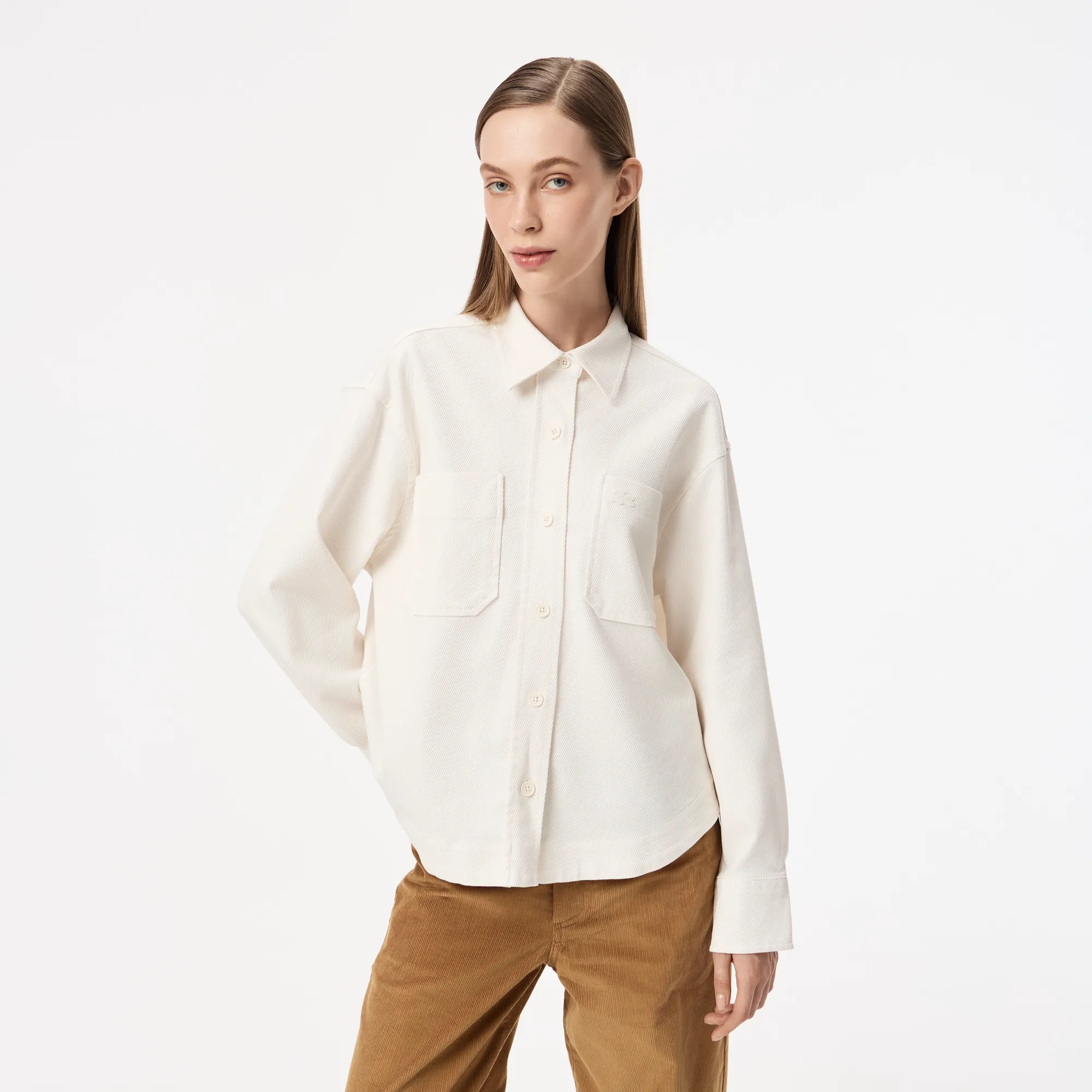 Женская рубашка Lacoste, белый, арт. CF2605