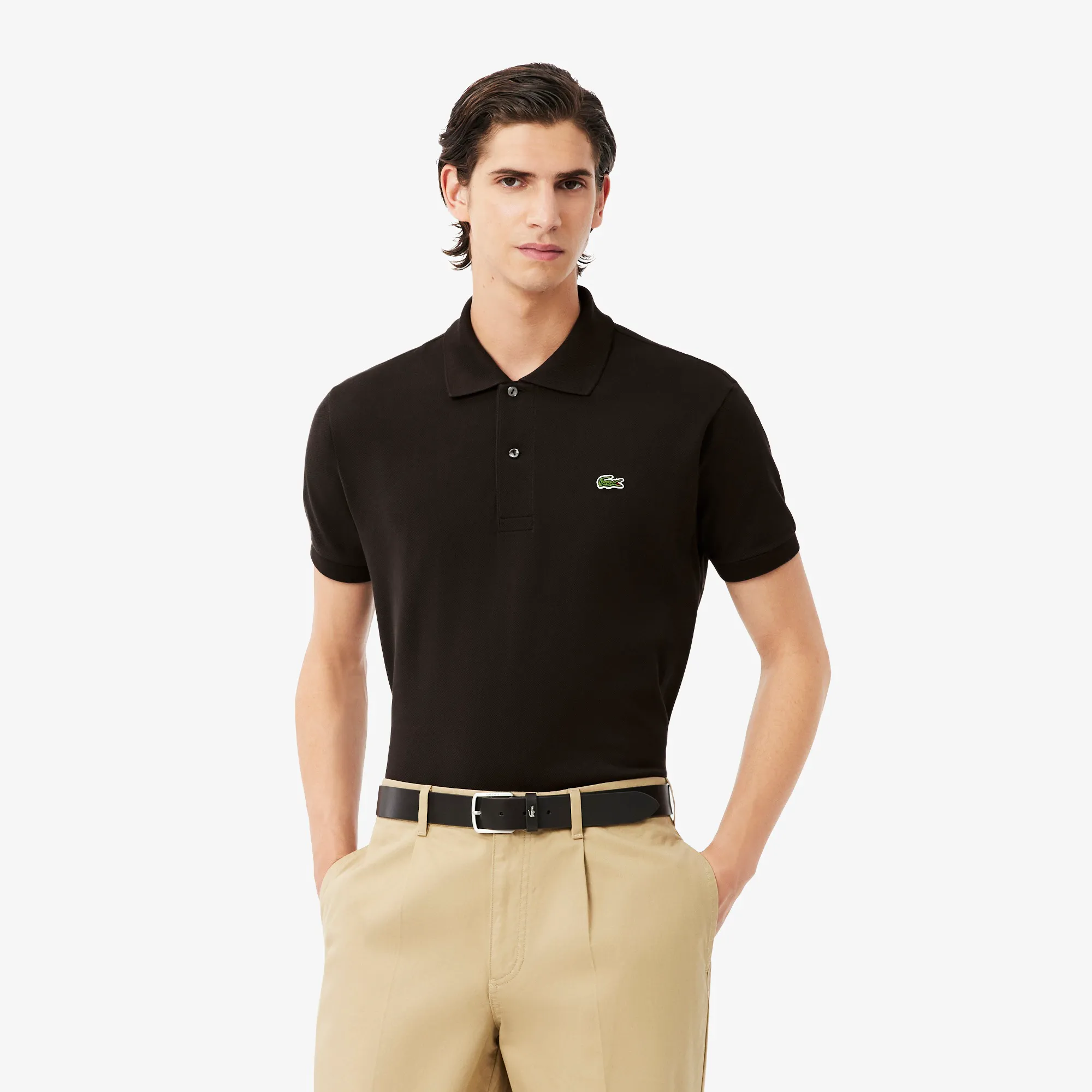 Мужское поло Lacoste Classic Fit, коричневый, арт. L1212
