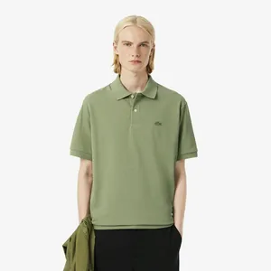 Мужская рубашка-поло Lacoste Loose Fit из плотного хлопка, зеленый, арт. PH7757