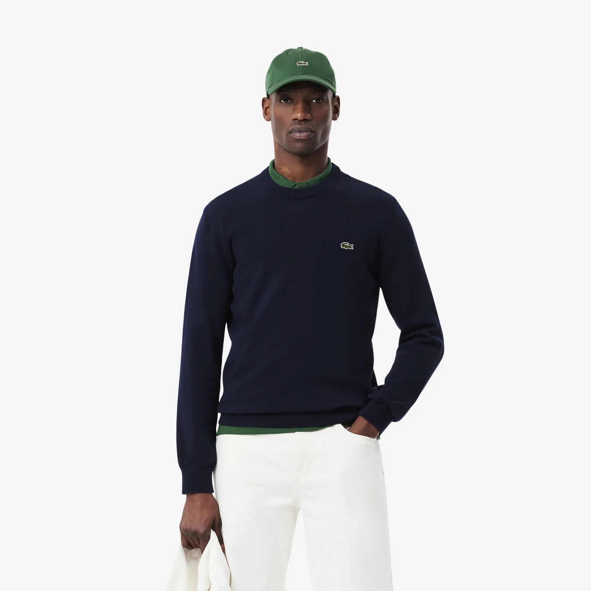 Мужской свитер Lacoste из органического хлопка, синий, арт. AH1985
