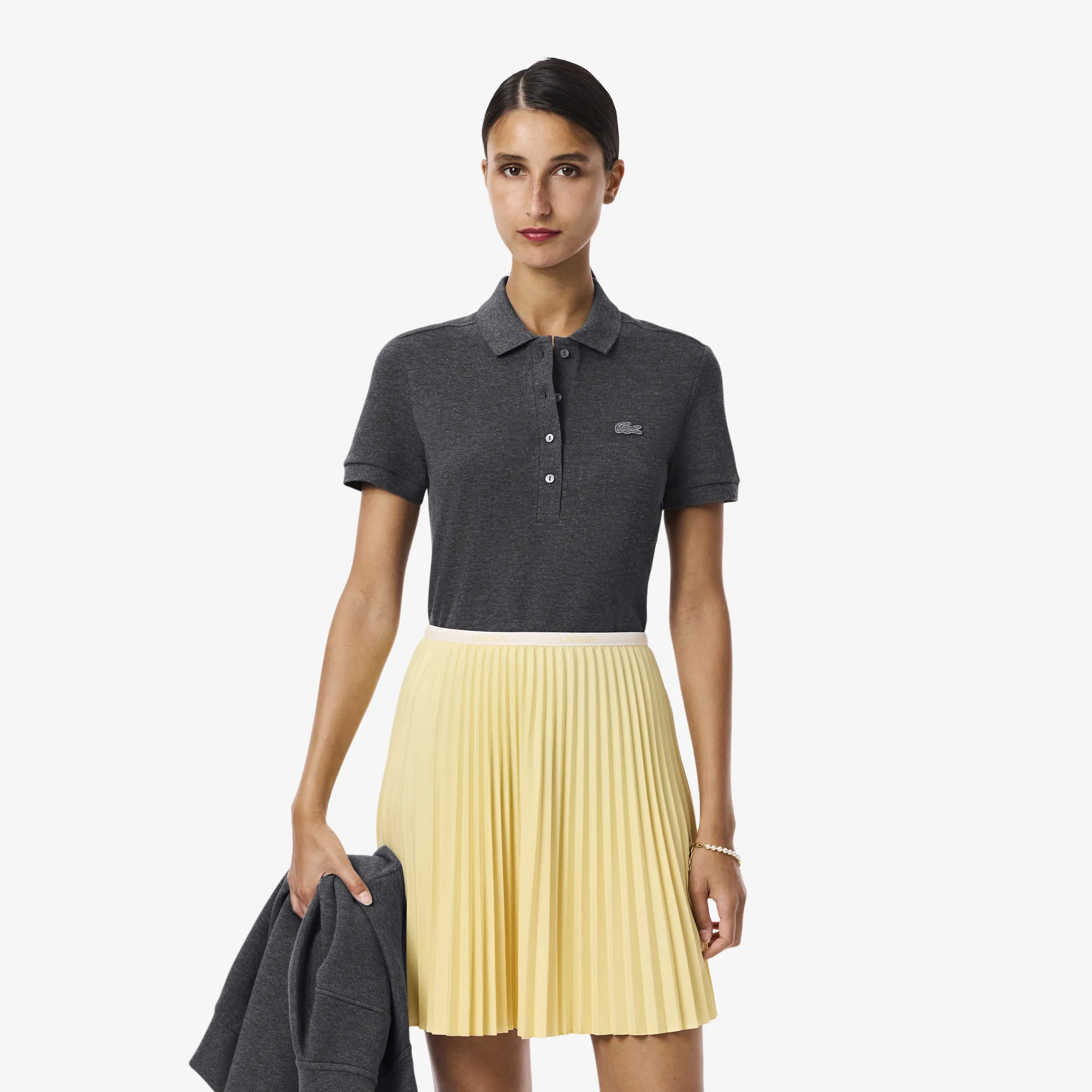 Женское поло Lacoste Slim Fit, серый, арт. PF5462