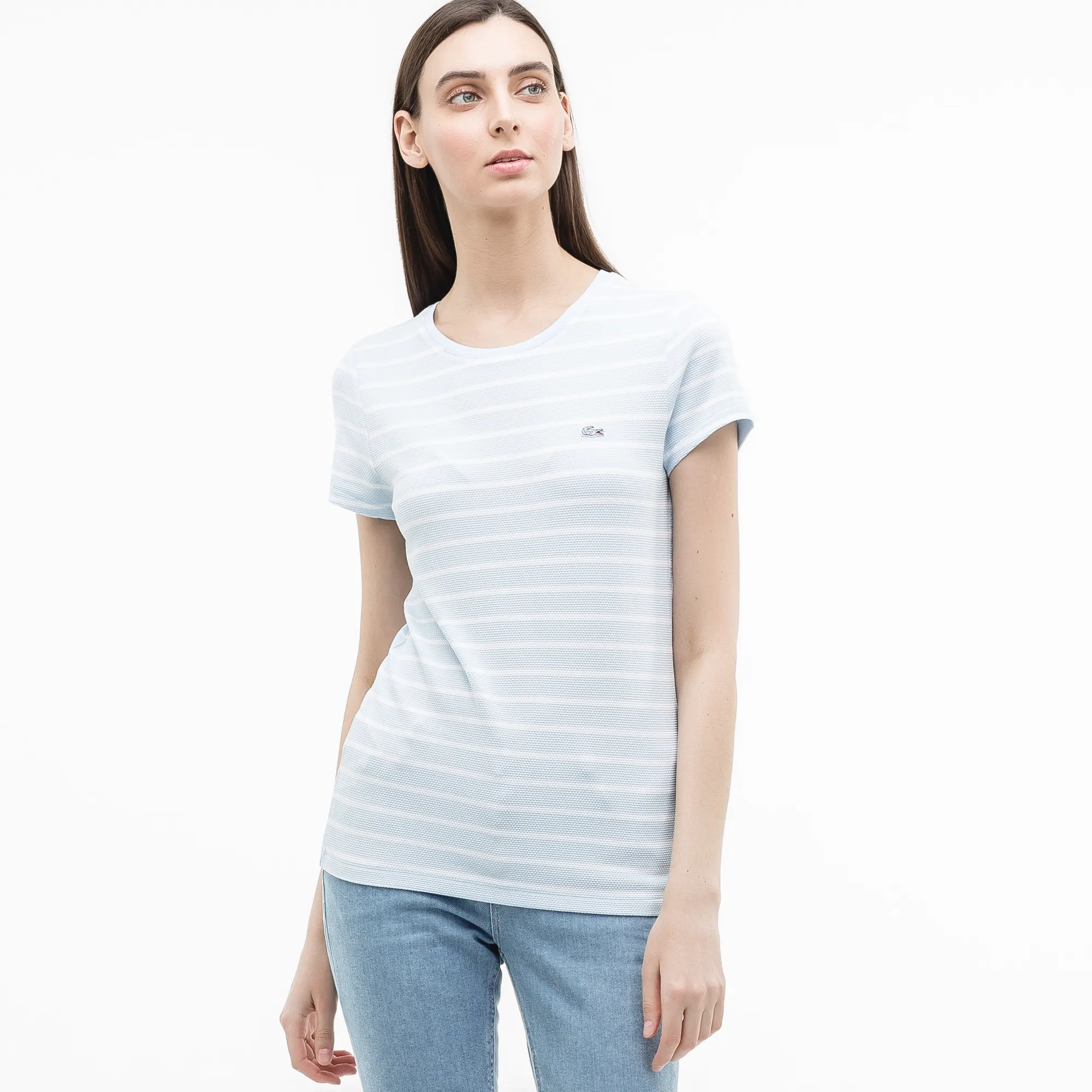 Женская футболка Lacoste Slim Fit, голубой, арт. TF0823