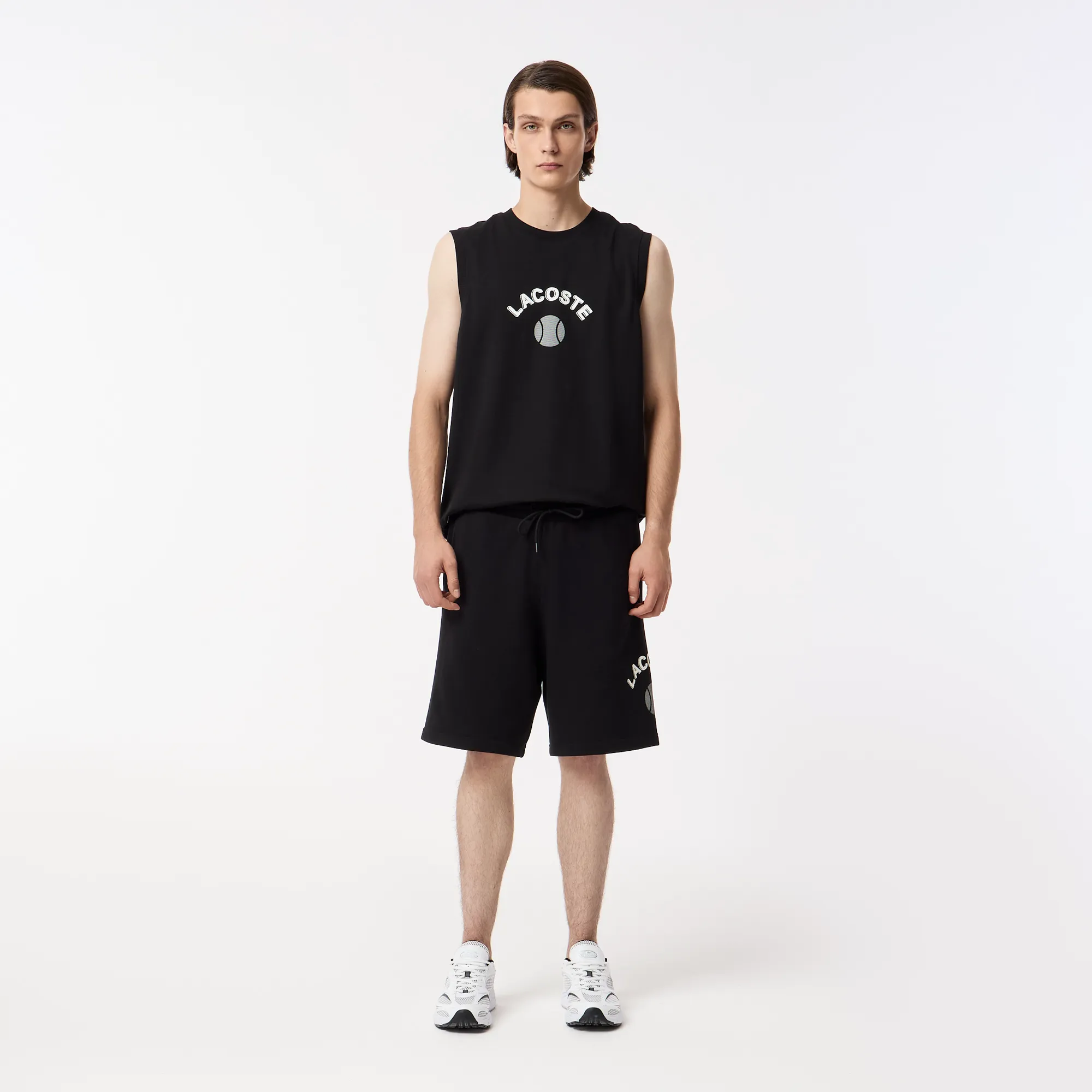 Мужские шорты Lacoste из хлопка, черный, арт. GH0520