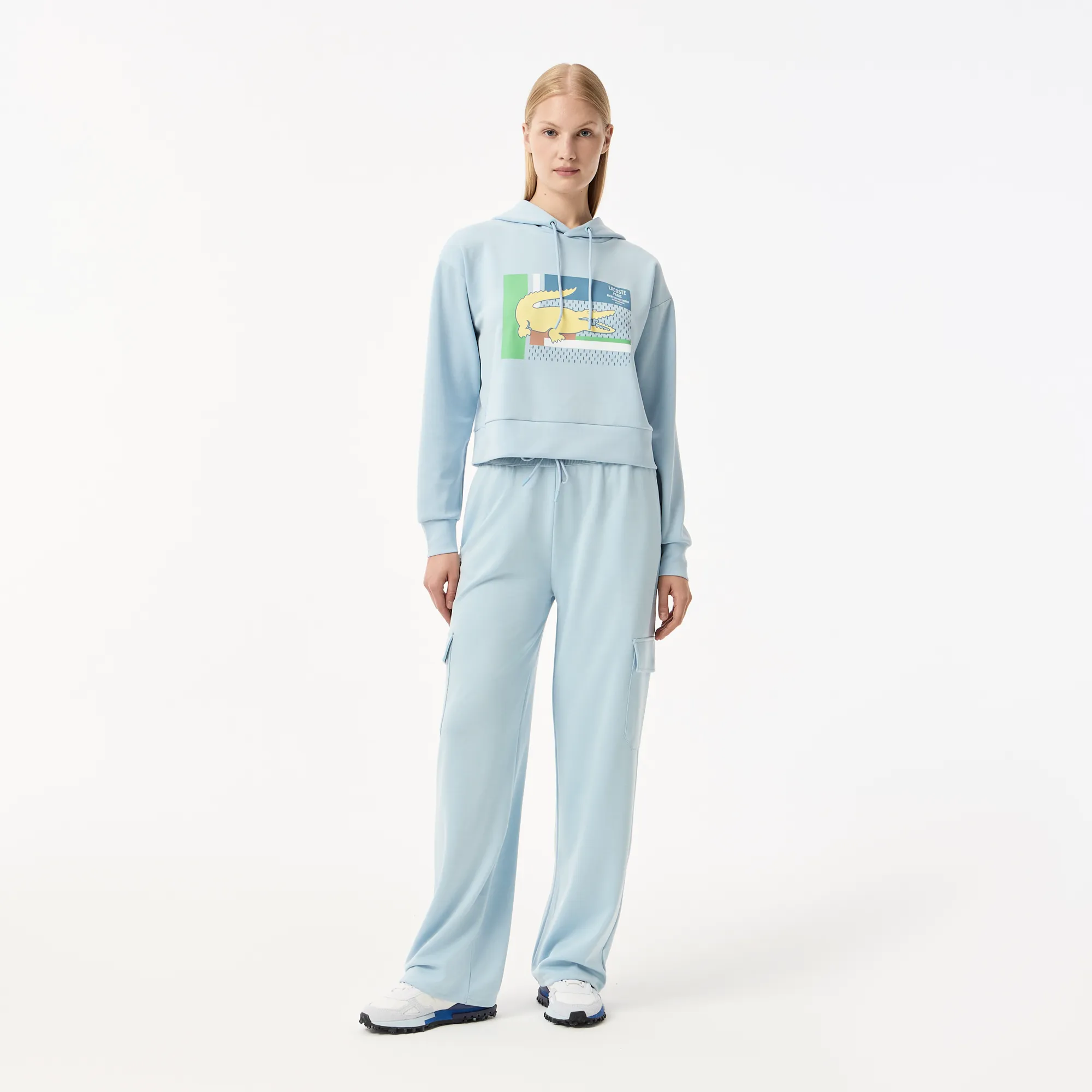 Женские спортивные брюки Lacoste, голубой, арт. XF0507