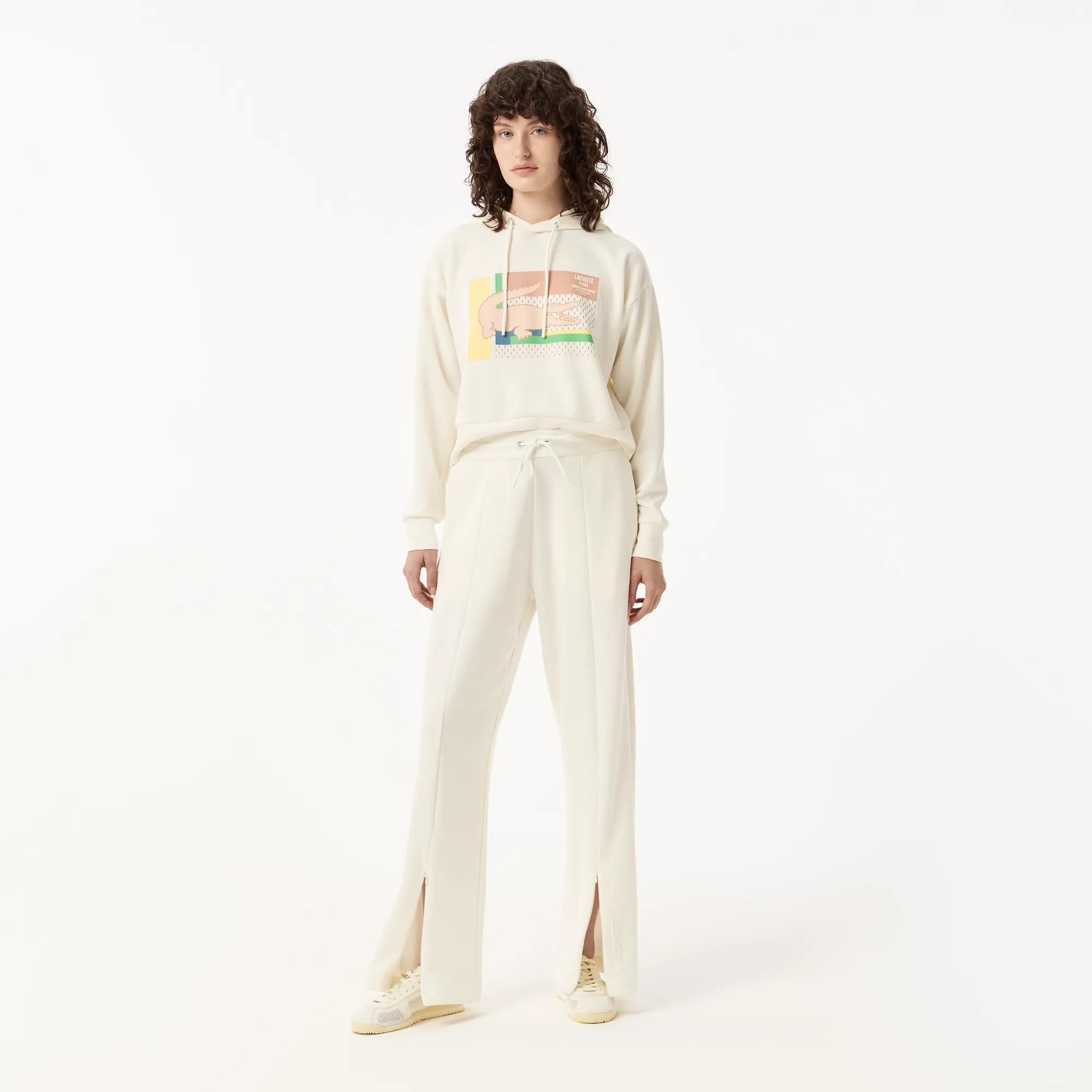 Женские спортивные брюки Lacoste, белый, арт. XF0513
