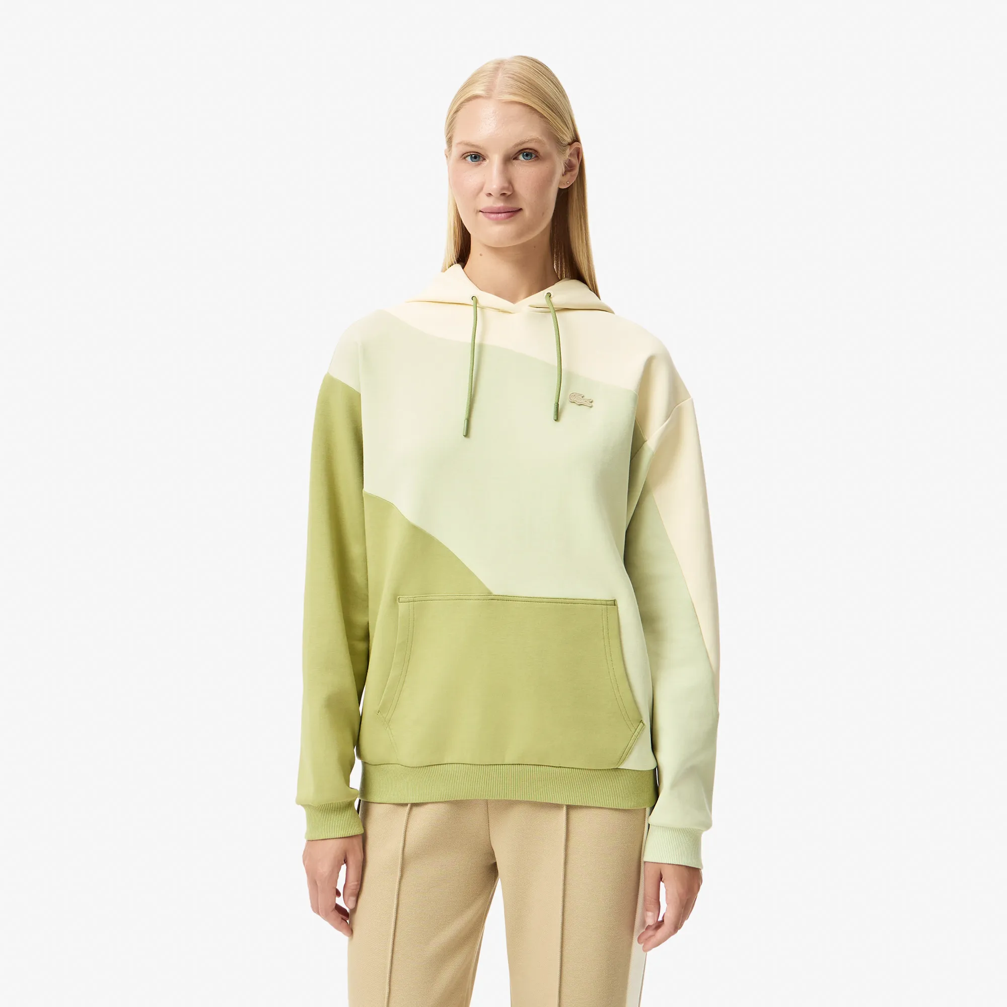 Женский свитшот Lacoste OVERSIZE FIT, хаки, арт. SF2608