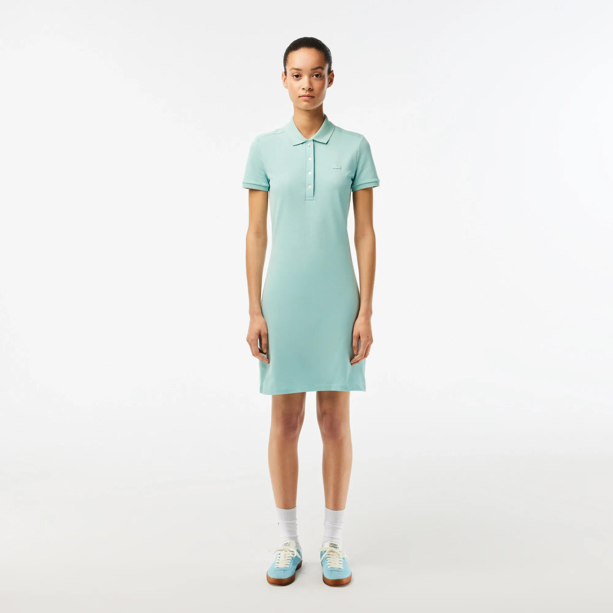 Женское платье-поло Lacoste Slim Fit, голубой, арт. EF5473
