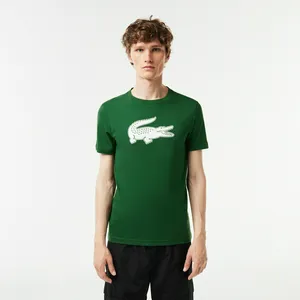 Мужская футболка Lacoste с принтом, зеленый, арт. TH2042