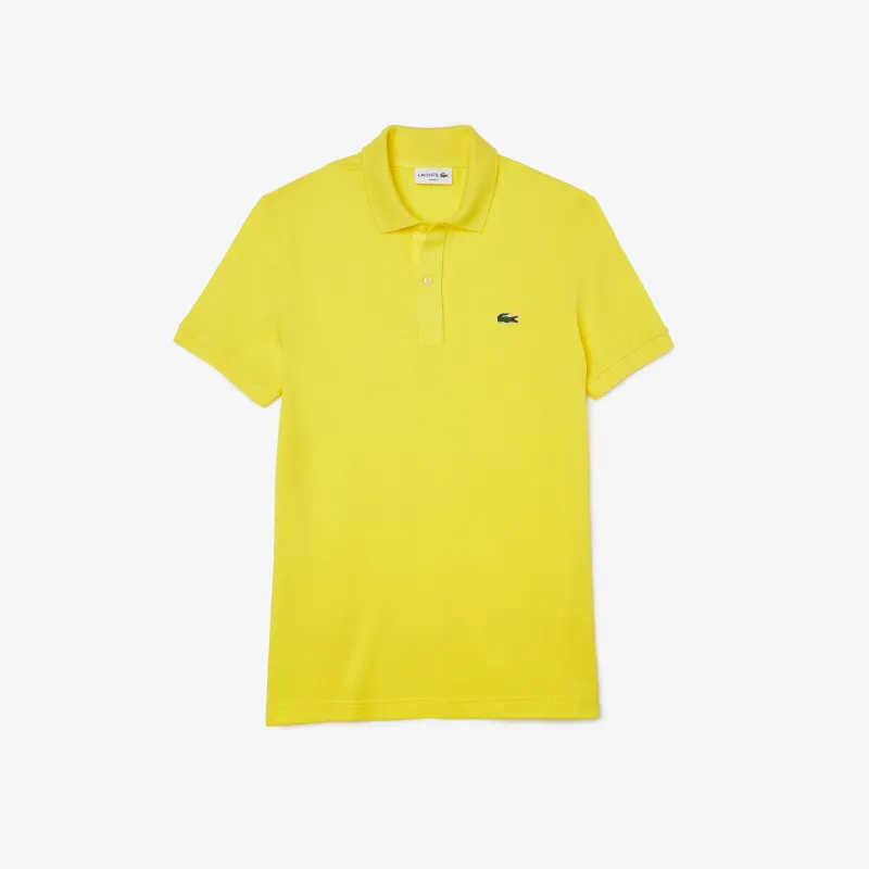 Мужское поло Lacoste L.12.12 Slim Fit, желтый, арт. PH4012
