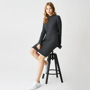 Женское платье Lacoste с длинными рукавами, разноцветный, арт. EF2163