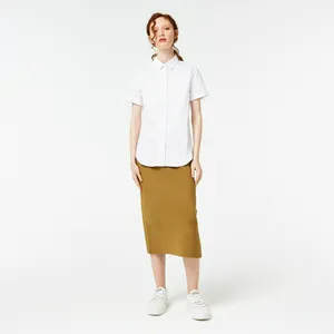 Женская юбка Lacoste с эластичным поясом, коричневый, арт. JF2301