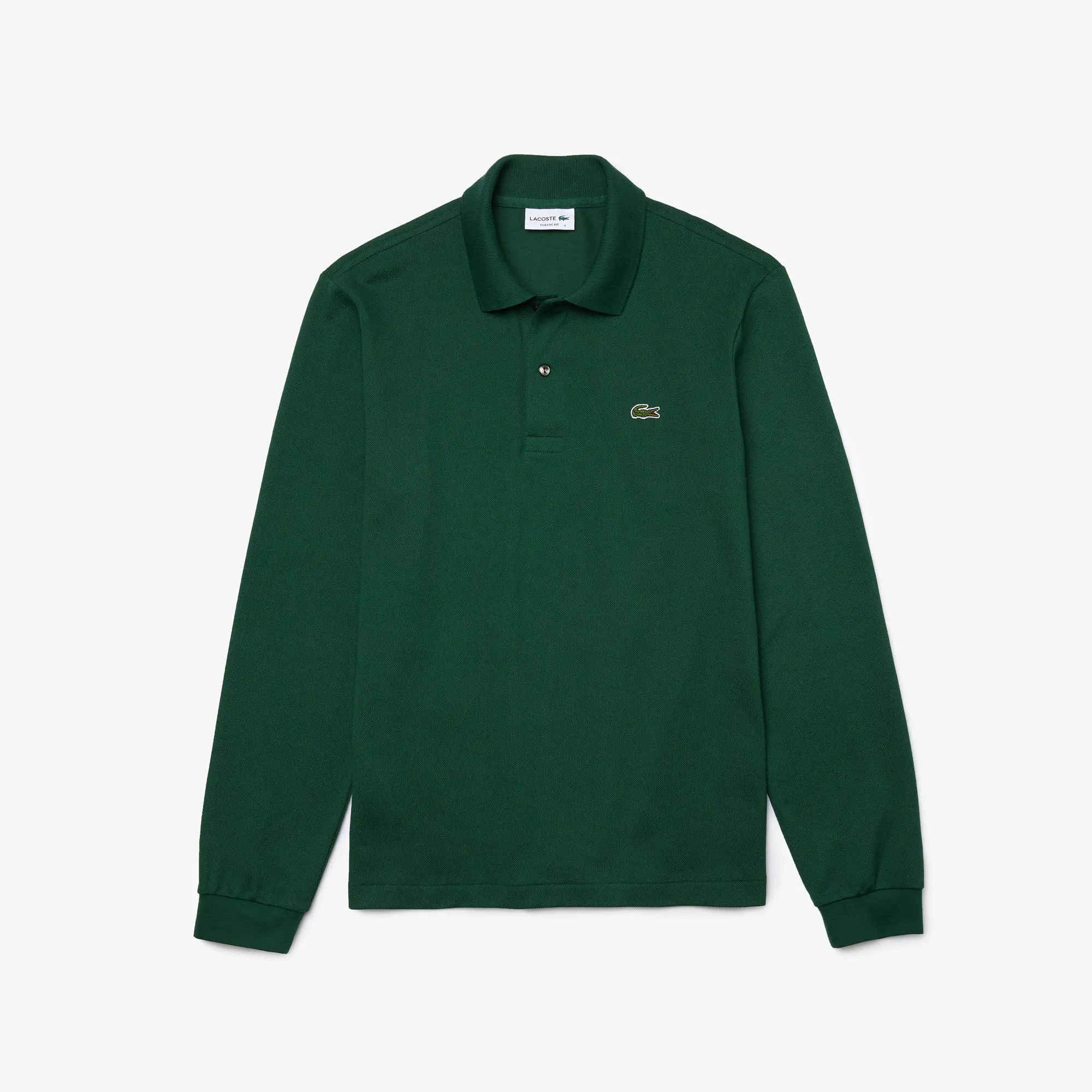 Мужское поло Lacoste L.12.21 Classic Fit с длинным рукавом, зеленый, арт. L1312