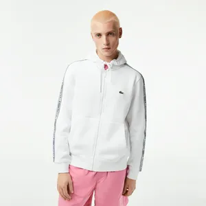 Мужская толстовка Lacoste Classic Fit с флисом, белый, арт. SH5065