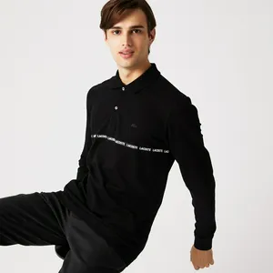 Мужское поло Lacoste Slim Fit, черный, арт. PH2224R
