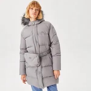 Женская куртка Lacoste с капюшоном, серый, арт. BF2303