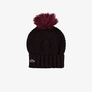 Женская шапка Lacoste, бордовый, арт. RB2109