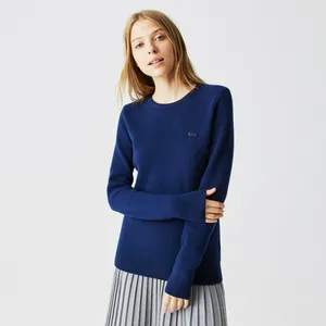 Женский свитер Lacoste из шерсти и кашемира, синий, арт. AF2232
