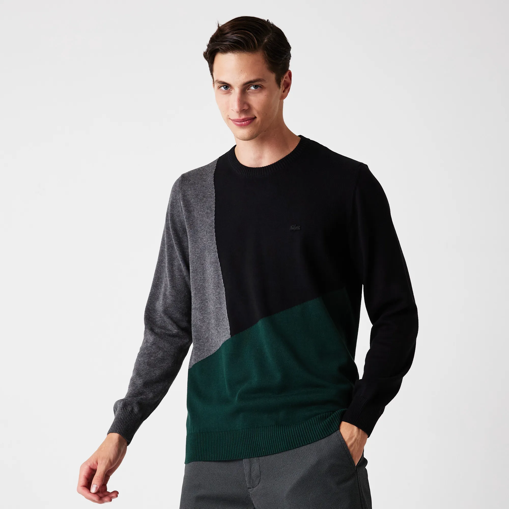 Мужской свитер Lacoste Regular Fit, черный, арт. AH2215R