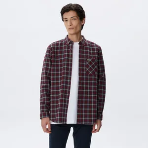 Мужская хлопковая рубашка Lacoste Regular Fit, серый, арт. CH2411