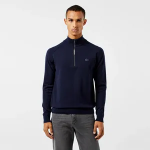 Мужской свитер Lacoste из смеси шерсти и хлопка, синий, арт. AH2517