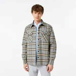 Мужская фланелевая куртка Lacoste, серый, арт. BH2360R
