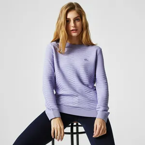 Женский свитер Lacoste в полоску, синий, арт. AF2255