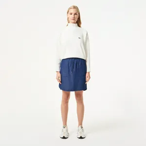 Женская юбка Lacoste с карманами, синий, арт. JF0903